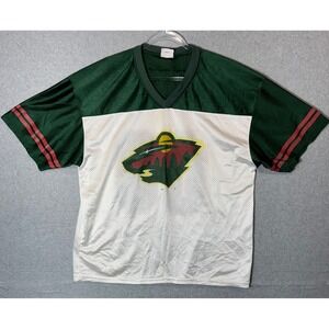 NHL Minnesota Wild Sport Attack Jersey‎ Short Sleeves Logo Men's Medium